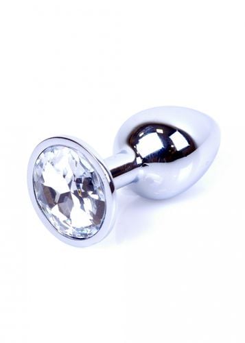 plug jewellery silver plug  clear na Arena.pl