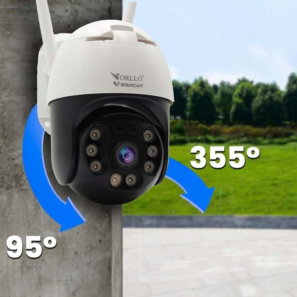 Kamera WiFi IP 8 Mpx 4K Zewnętrzna Obrotowa Bezprzewodowa ORLLO Z20 CHMURA zdjęcie 15