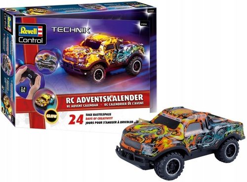 REVELL Kalendarz adwentowy RC GLOW 1:22 Zdalnie sterowane auto do składania na Arena.pl