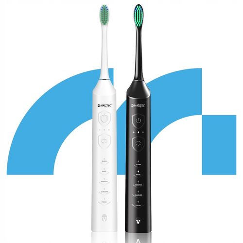 2x SZCZOTECZKA SONICZNA ELEKTRYCZNA DO ZĘBÓW ZESTAW 6 KOŃCÓWEK na Arena.pl