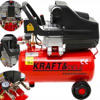 KOMPRESOR OLEJOWY SPRĘŻARKA 24L 230V 8BAR 205L/MIN KRAFT NEW MODEL JAKOŚĆ*