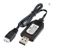 Ładowarka Do Bateri Akumulatorów USB 7,4V Przewód Ładujący 0,5 m Czarny