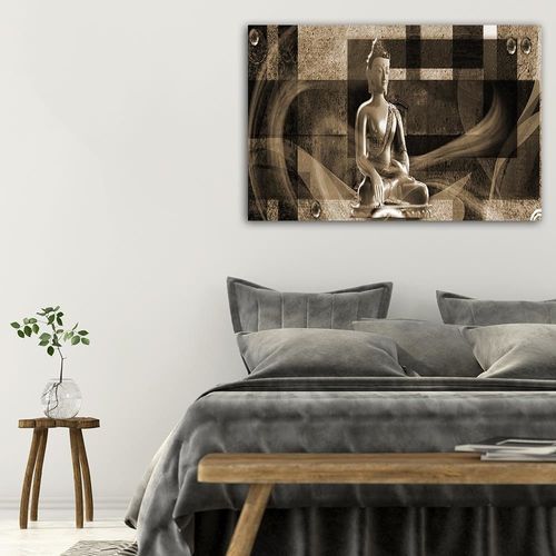 Deco Panel, Budda na geometrycznym tle 4 120x80 na Arena.pl