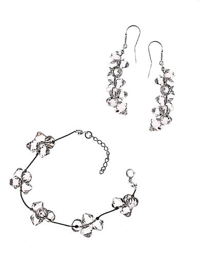 komplet srebro elementy Swarovski® na Arena.pl