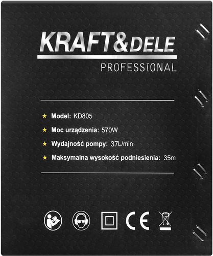 POMPA DO WODY 1" 570W 37L/MIN KD805 na Arena.pl