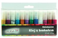 klej brokatowy 12szt. | mt-6609