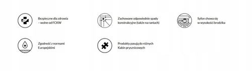 Schedpol Brodzik EKO 2.0 80x80x16 cm 3.320 na Arena.pl