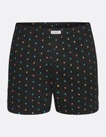Luźne bokserki męskie Henderson Classic czarne z kolorowym printem XXL