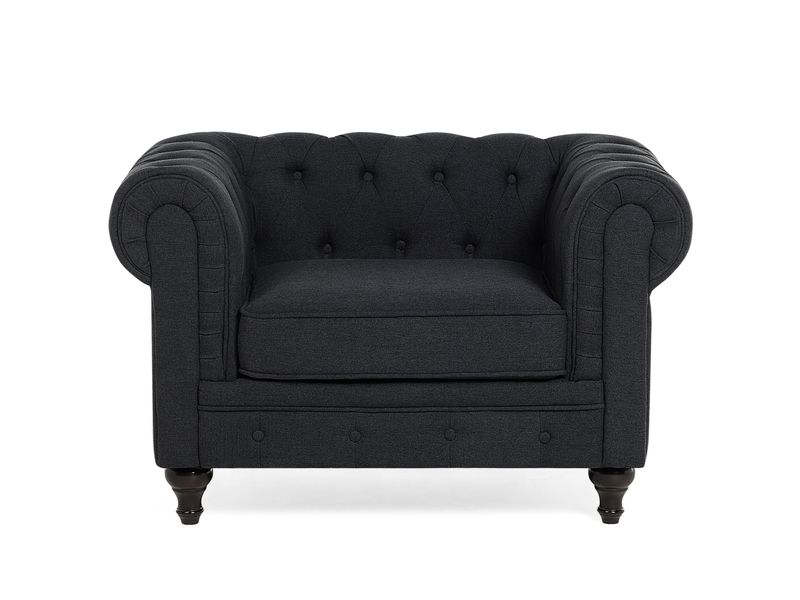 Fotel grafitowy CHESTERFIELD zdjęcie 3