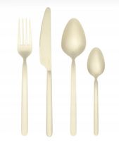 Sztućce od Blomus Stella - Cutlery dla 4 osób złoty - satynowy