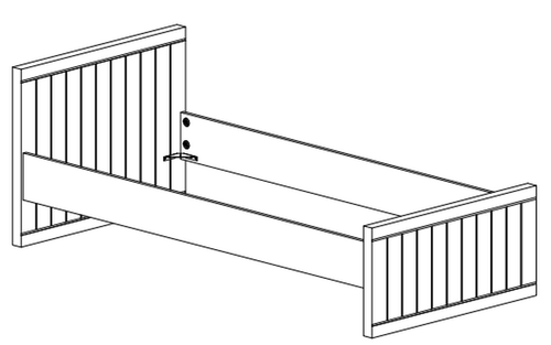 Łóżko pojedyncze dla dziecka Robin White na Arena.pl