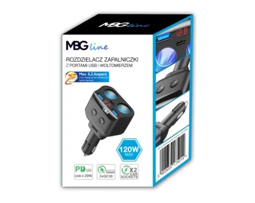 ROZDZIELACZ GNIAZDA ZAPALNICZKI 12-24V 3xUSB QC PD na Arena.pl