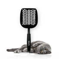 METALOWA ŁOPATKA DO KUWETY ŻWIRKU MOCNA CZARNA DUŻA SZUFELKA DLA KOTA WOOFY