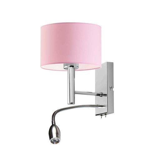 Lampka na ścianę FLORYDA fiolet abażur walec na Arena.pl