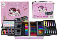 Zestaw Artystyczny w Rozkładanej Walizce z Jednorożcem 133 El