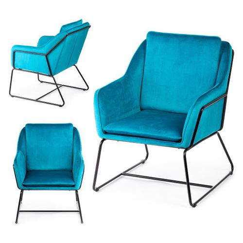 Fotel Stella Black Turquoise na Arena.pl