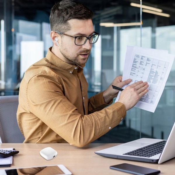 Słuchawki bezprzewodowe douszne Manta RYTMO X białe TWS mikrofon 59ms zdjęcie 15