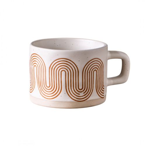 kubek ceramiczny, geometryczny wzór, 250ml - kb29 na Arena.pl