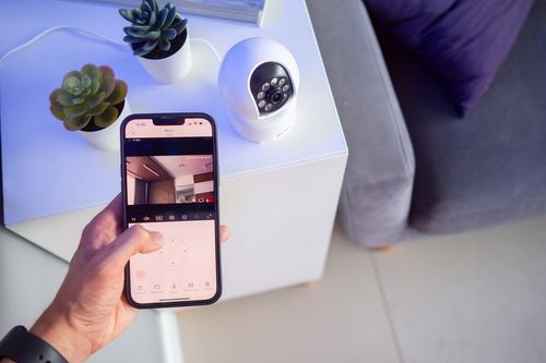 KAMERA WIFI IP WĘWNĘTRZNA OBROTOWA NIANIA 3MPx ZOOM SMART MINI 2K DETEKCJA na Arena.pl