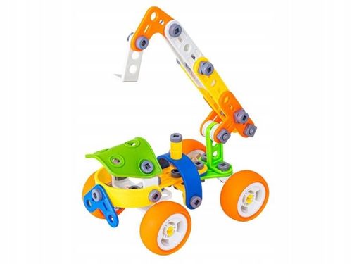 Klocki Konstrukcyjne, Elastyczne 167 El. Pojazdy Budowlane, Auto, Wyścigówk na Arena.pl