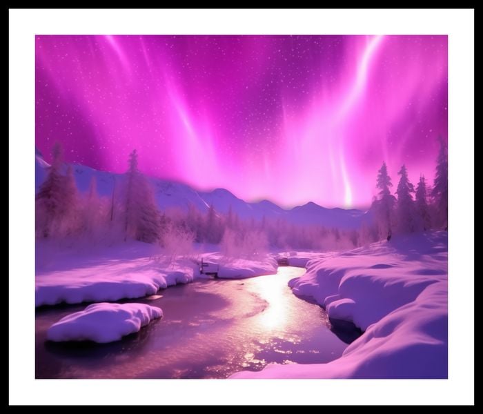 Plakat 60x50cm Aurora Nad Niebiem zdjęcie 3