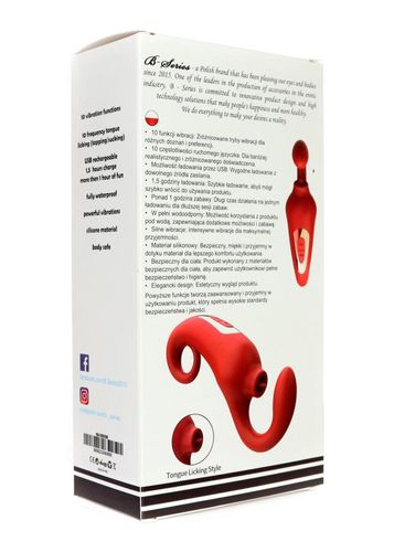 Wibrator Merfi, 10 vibration functions, 10 frequency tongue licking USB na Arena.pl