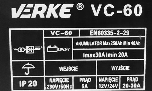 PROSTOWNIK SAMOCHODOWY DO AKUMULATORÓW 12V 24V 30A na Arena.pl