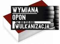 Wizytówki firmowe reklamowe 200szt różne wzory WYMIANA OPON wulkanizacja
