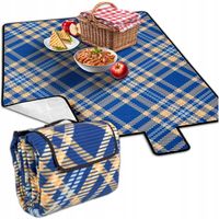 Koc Plażowy Piknikowy Gruby 3 Warstwy Wodoodporny z Izolacją KRUMAD 200x200