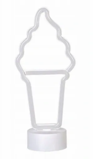 LAMPKA NEONOWA 3D LÓD LODY ICE-CREAM LAMPA BATERIE zdjęcie 3