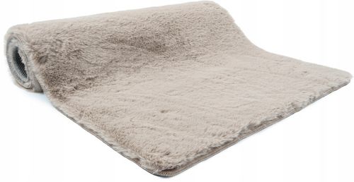 Dywan Pluszowy Rabbit do Sypialni Beżowy Dywanik Puszysty Miękki 60x100cm na Arena.pl