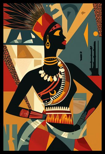 Plakat 30x45cm Afrykańska Mozaika na Arena.pl