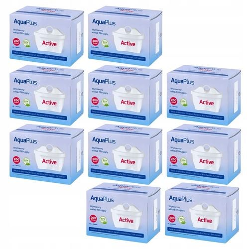 Wkłady filtrujące filtry do wody AquaPlus Active filtr do dzbanka x10 na Arena.pl
