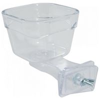 Solidne karmidełko do mocowania w klatce dla ptaków i papug Zolux Rozmiar M