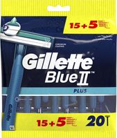 Gillette Blue II Plus Maszynki do golenia 20 sztuk