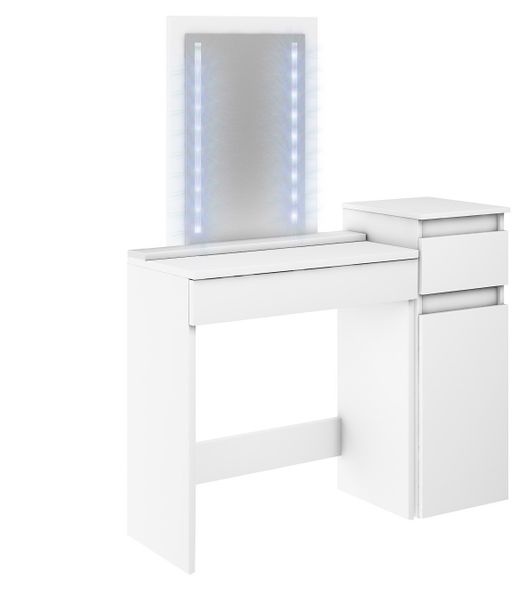 TOALETKA MEGAN 4S BIAŁA lustro LED