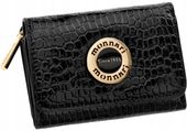 Mały Portfel Damski Monnari Lakierowany Portfelik Zgrabna Portmonetka