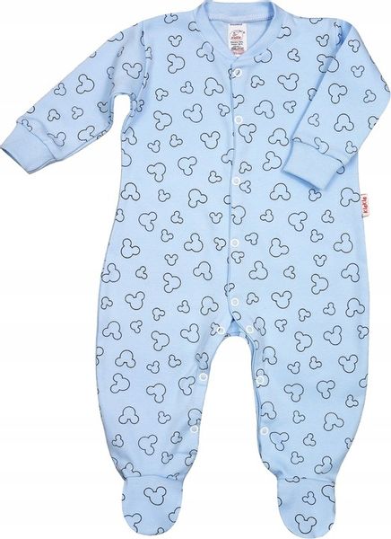 PAJAC pajacyk rozpinany MYSZKA Błękit 74 KLEKLE zdjęcie 1