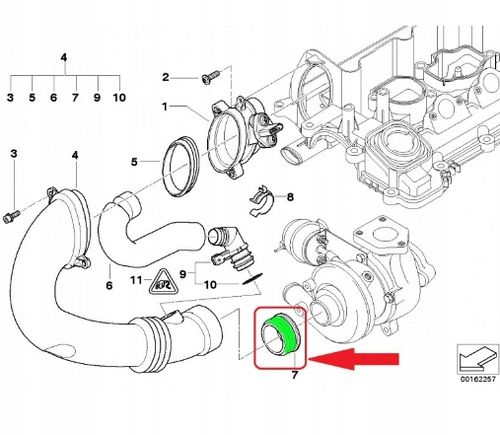 OE BMW USZCZELKA TURBINY BMW E60 E61 525D 350D 535 na Arena.pl