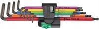 Klucz trzpieniowe Torx długie 9 szt, Zestaw Multicolor 967/9 WERA
