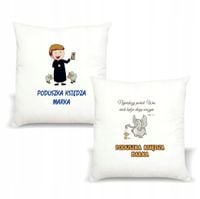 Poduszka z imieniem napis PREZENT PODUSZKA KSIĘDZA