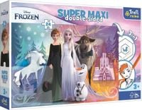 puzzle 24 supermaxi wesoły świat krainy lodu 41000