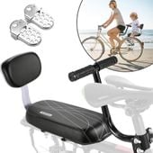 PODUSZKA BAGAŻNIK ROWERU SIODEŁKO OPARCIE FOTELIK ROWEROWY TYLNY CZARNY