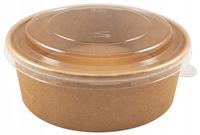 Miska KRAFT na sałatę 750 ml + pokrywka - 50 szt