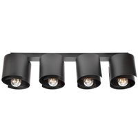 HUGO 4 Lampa sufitowa czarna