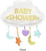 Balon foliowy Baby Shower Chmurka, 62,5x66,5 cm