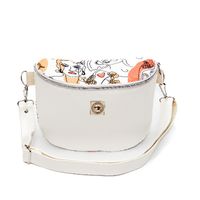 Torebka-Nerka Biała z Motywem Artystycznych Twarzy – 3w1 Handmade