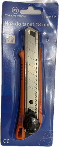 Nóż nożyk do tapet z łamanym ostrzem 18mm na Arena.pl