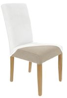 Pokrowiec Na Krzesło Biały Welur Elastyczny