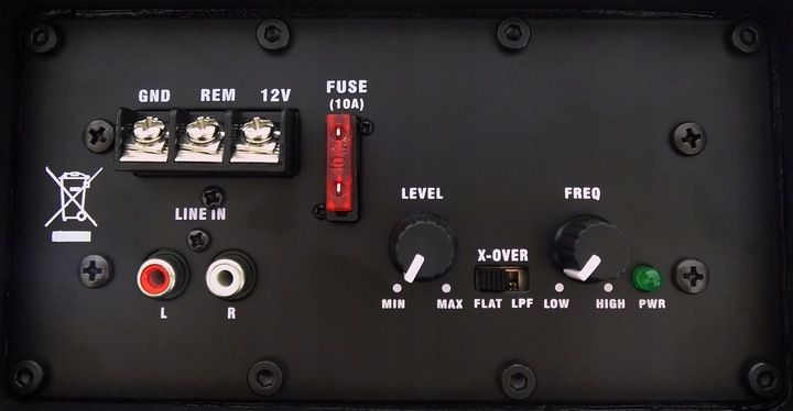 SKRZYNIA TUBA BASOWA SUBWOOFER 500W PEIYING KABLE zdjęcie 10